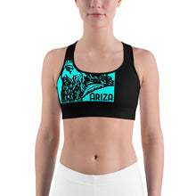 Load image into Gallery viewer, Teal ARIZA Stamp Sports Bra