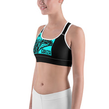 Load image into Gallery viewer, Teal ARIZA Stamp Sports Bra