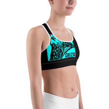 Load image into Gallery viewer, Teal ARIZA Stamp Sports Bra