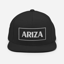 Load image into Gallery viewer, 3D Puff flatbill snapback ARIZA hat (plain sides)