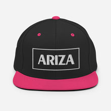 Load image into Gallery viewer, 3D Puff flatbill snapback ARIZA hat (plain sides)