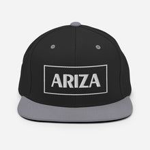 Load image into Gallery viewer, 3D Puff flatbill snapback ARIZA hat (plain sides)