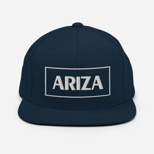 Load image into Gallery viewer, 3D Puff flatbill snapback ARIZA hat (plain sides)