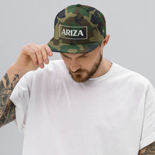 Load image into Gallery viewer, 3D Puff ARIZA flatbill snapback w/ Beard on the side