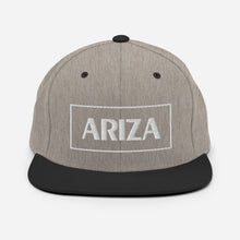 Load image into Gallery viewer, 3D Puff flatbill snapback ARIZA hat (plain sides)