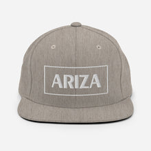 Load image into Gallery viewer, 3D Puff flatbill snapback ARIZA hat (plain sides)