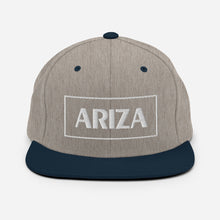 Load image into Gallery viewer, 3D Puff flatbill snapback ARIZA hat (plain sides)