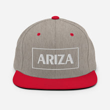 Load image into Gallery viewer, 3D Puff flatbill snapback ARIZA hat (plain sides)