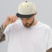 Load image into Gallery viewer, 3D Puff ARIZA flatbill snapback w/ Beard on the side