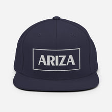 Load image into Gallery viewer, 3D Puff flatbill snapback ARIZA hat (plain sides)