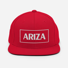Load image into Gallery viewer, 3D Puff flatbill snapback ARIZA hat (plain sides)
