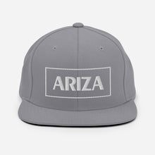 Load image into Gallery viewer, 3D Puff flatbill snapback ARIZA hat (plain sides)