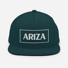 Load image into Gallery viewer, 3D Puff flatbill snapback ARIZA hat (plain sides)