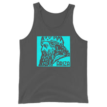 Load image into Gallery viewer, Teal ARIZA Stamp Unisex Tank Top - 9 colors