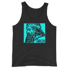 Load image into Gallery viewer, Teal ARIZA Stamp Unisex Tank Top - 9 colors
