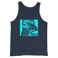 Load image into Gallery viewer, Teal ARIZA Stamp Unisex Tank Top - 9 colors