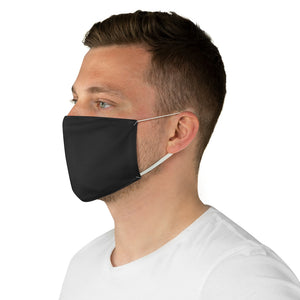 The King (right cheek) fabric face mask