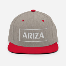 Load image into Gallery viewer, 3D Puff flatbill snapback ARIZA hat (plain sides)
