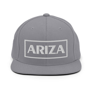 3D Puff ARIZA Box Snapback Flatbill Hat - many colors