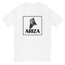 Load image into Gallery viewer, Classic ARIZA Logo Fitted Tee - white or gray
