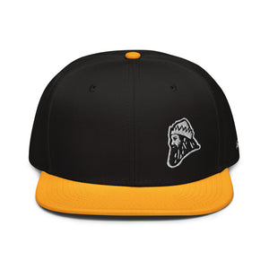 Many colors available - Snapback Flatbill - The King simplified stitch