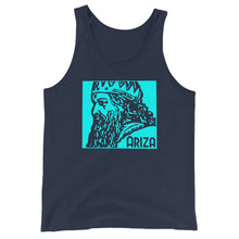 Load image into Gallery viewer, Teal ARIZA Stamp Unisex Tank Top - 9 colors
