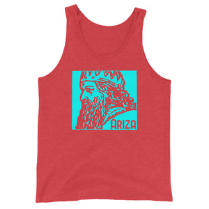 Teal ARIZA Stamp Unisex Tank Top - 9 colors